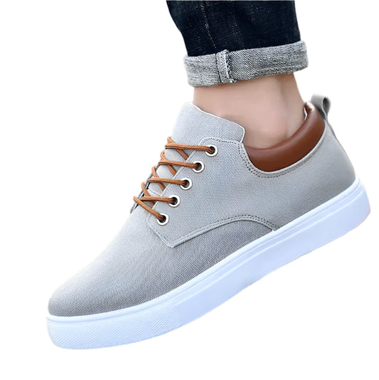 Canvas Lace-Up Sneakers Casual