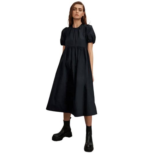 Black Midi Dress A-Line