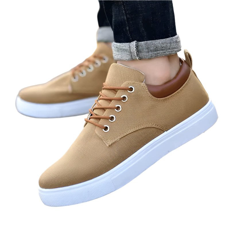 Canvas Lace-Up Sneakers Casual